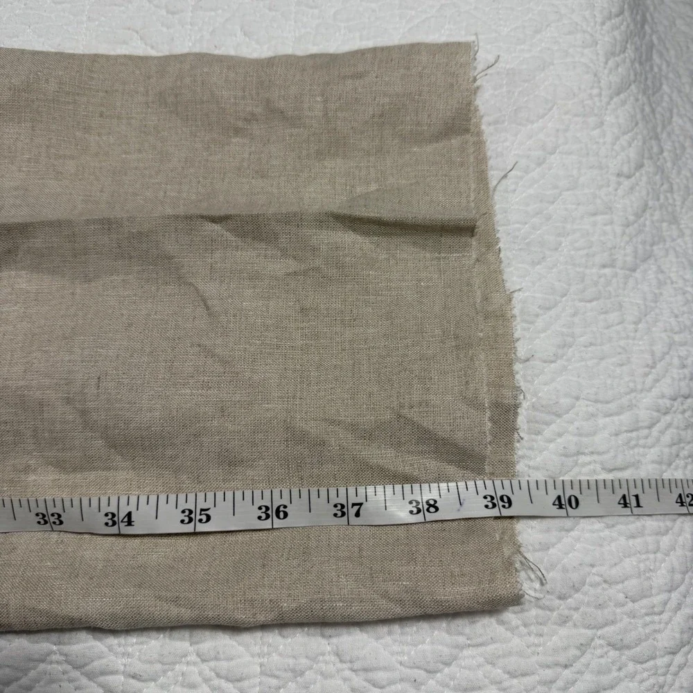 Brioni Cannes 100% Linen Pants Trousers Mens 34 Unhemmed Beige Made in Italy NWT